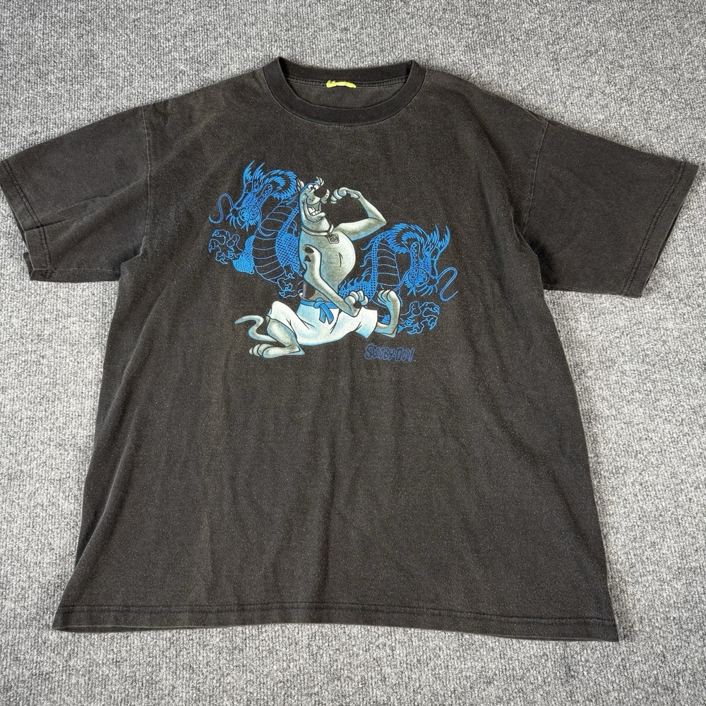 Vintage 1998 Scooby Doo Year of Dragon Kung Fu T Shirt Cartoon Network Size‎ L